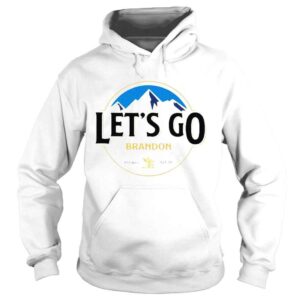 Hoodie Lets go Brandon brewed in FJB Busch Beer logo shirt