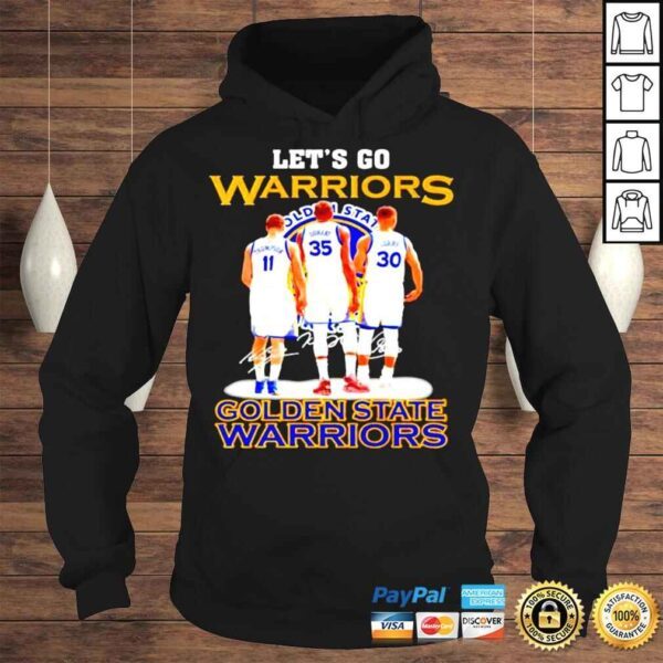 Let’s go Warriors Golden State Warriors signatures shirt - Image 4