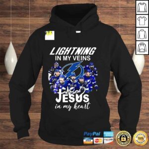 Hoodie Lightning In My Veins Jesus In My Heart Shirt