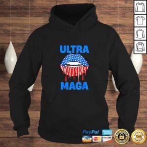 Hoodie Lips American Flag Ultra Maga 2022 TShirt