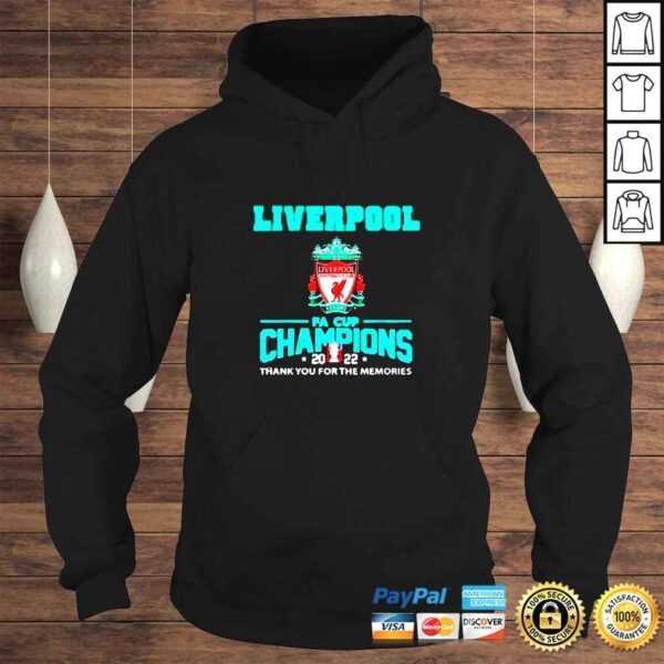 Liverpool Champions FA Cup 2022 Thank You For The Memories TShirt - Image 4