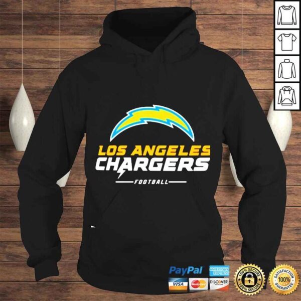 Los Angeles Chargers Team Lockup Logo shirt - Image 4