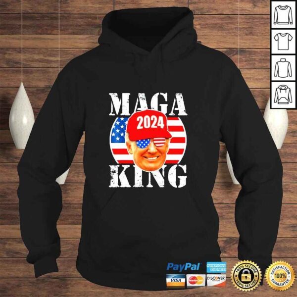 MAGA KING 2024 Trump Republicans US Flag Anti Biden TShirt - Image 4