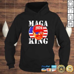 Hoodie MAGA King 2024 Trump Republicans US Flag Anti Biden 2022 Shirt