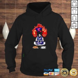 Hoodie Malakai Black Vs Akuma Street Fighter x AEW shirt