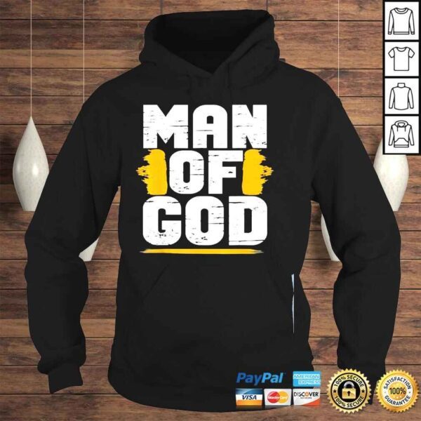 Man of god christian believer dad daddy fathers day cute shirt - Image 4