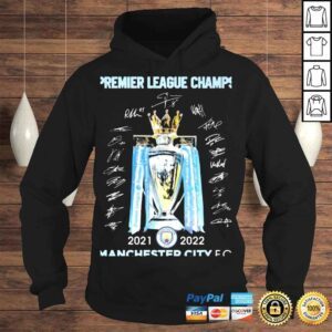 Hoodie Manchester City 20212022 Campioni Premier League Champs Signatures Shirt