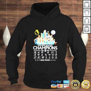 Hoodie Manchester City Champion 2022 blue moon signatures shirt