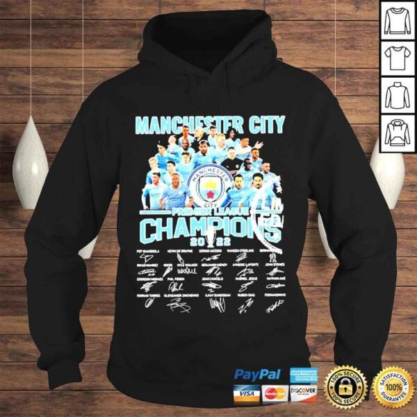 Manchester City Premier League Champions 2022 shirt - Image 4