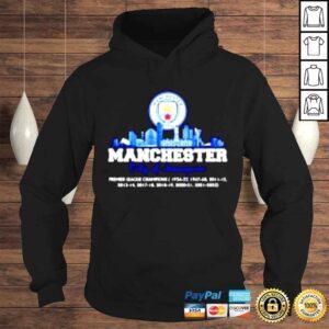 Hoodie Manchester City of champions Premier League Champions shirt