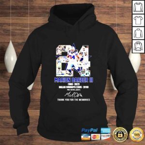 Hoodie Marion Barber III Dallas Cowboys 20052010 thank you for the memories signature shirt