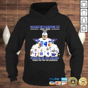 Hoodie Marrion Barber III forever in our hearts thank you for the memories signatures shirt