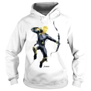 Hoodie Marvel Avengers Endgame Hawkeye Spray Paint Graphic Tee