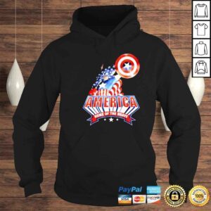 Hoodie Marvel Captain America Independence day home of the brave stars shirt