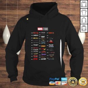 Hoodie Marvel Studios All Films 20082023 shirt