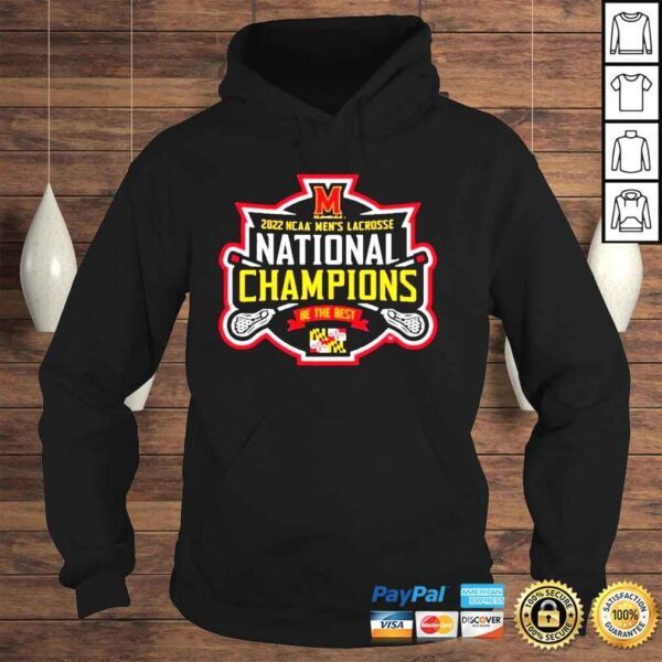 Maryland Terrapins 2022 NCAA Mens Lacrosse National Champions Logo TShirt Be the Best - Image 4