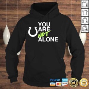 Hoodie Mascot indianapolis colts you are not alone shirt