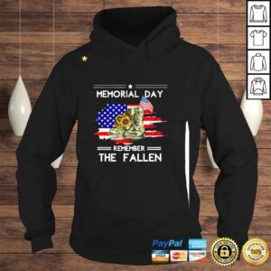 Hoodie Memorial Day Remember The Fallen Veteran Military Vintage Shirt