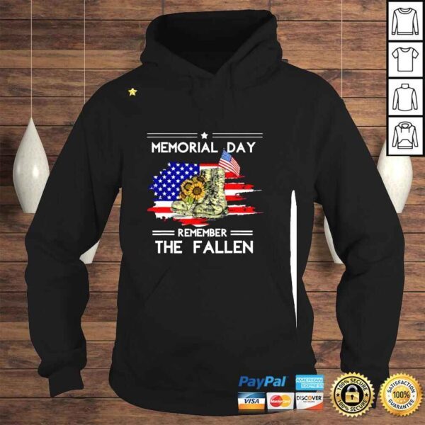 Memorial Day Remember The Fallen Veteran Military Vintage Shirt - Image 4