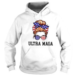 Hoodie Messy Bun Ultra Maga King MAGA 2024 TShirt