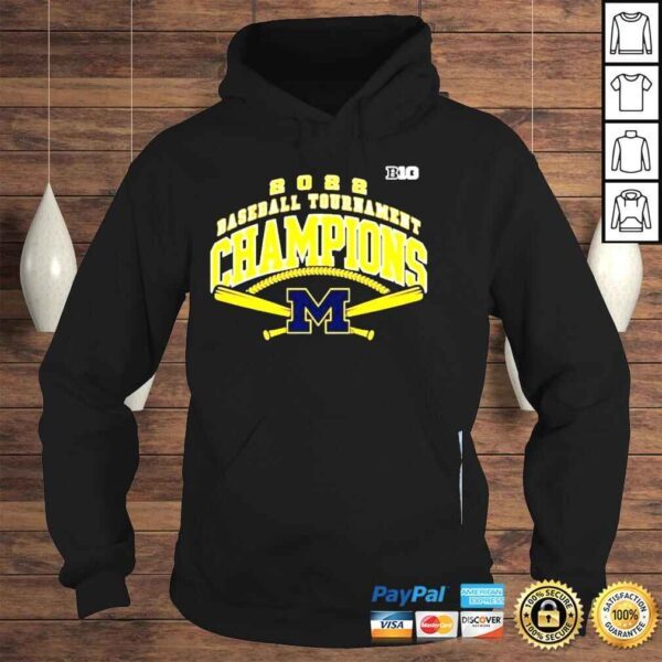 Michigan Wolverines 2022 Big 10 Baseball Champions Shirt - Image 4