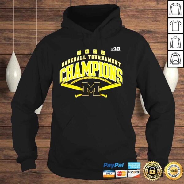 Michigan Wolverines 2022 Big Ten Baseball Conference Tournament Champions shirt - Image 4