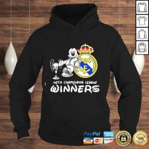 Hoodie Mickey Mouse Disney Lover Real Madrid Champion League Winner Shirt