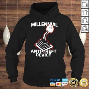 Hoodie Millennial antitheft device shirt