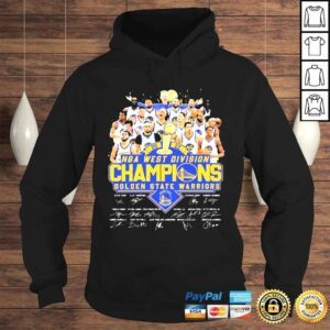 Hoodie NBA Western Division Champions 2022 Golden State Warriors Basketball Team Signatures TShirt