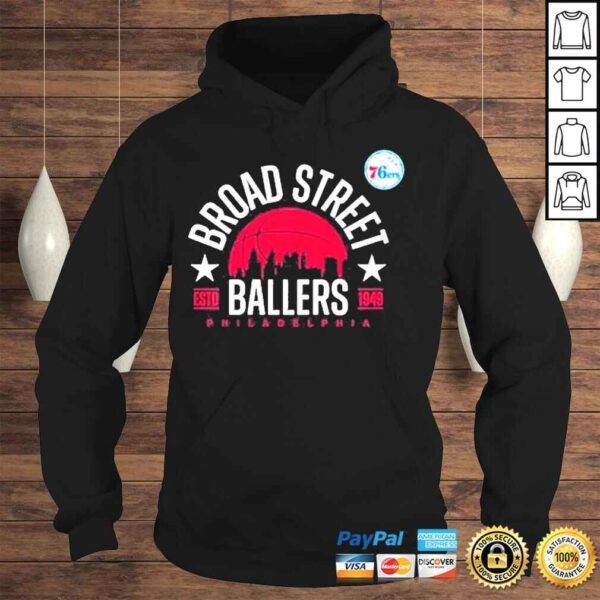 NBA philadelphia 76ers broad street ballers 2022 shirt - Image 4