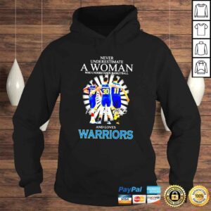 Hoodie Never underestimate a woman who understands basketball and loves Warriors signatures shirt