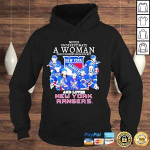 Hoodie Never underestimate a woman who understands hockey and lobes new york rangers shirt