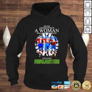 Hoodie Never underestimate a woman who understands hockey and loves Avalanche signatures shirt