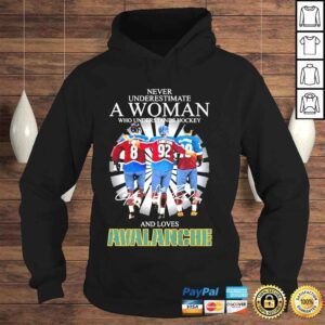 Hoodie Never underestimate a woman who understands hockey and loves avalanche shirt