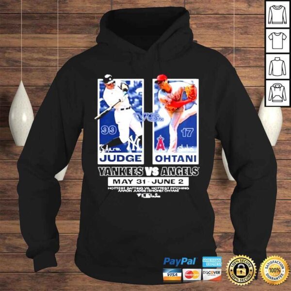 New York Yankees Aaron Judge Vs Los Angeles Angels Shohei Ohtani Shirt - Image 4