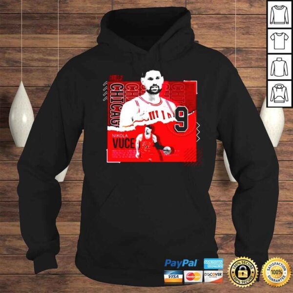 Nikola Vucevic Basketball Paper Poster Bulls Shirt - Image 4