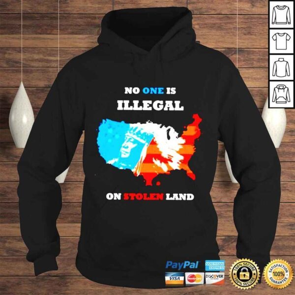 No one is illegal on stolen land shirt - Image 4