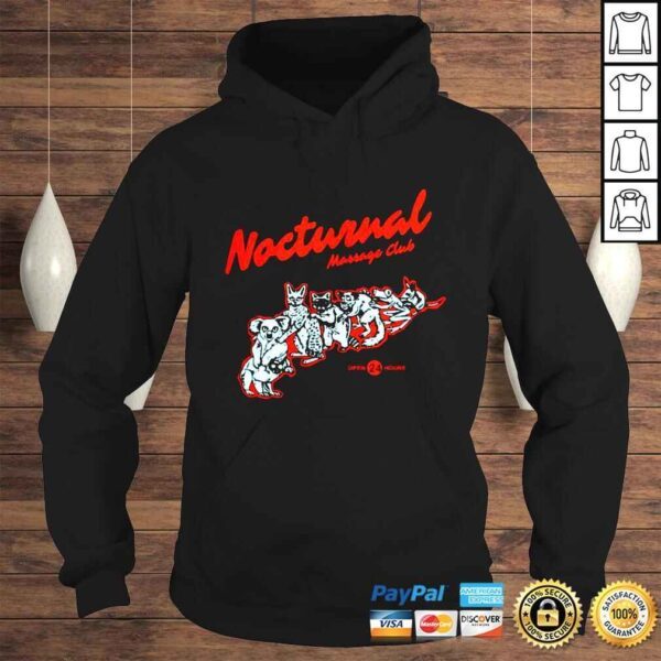 Nocturnal Wonderland Massage Club shirt - Image 4