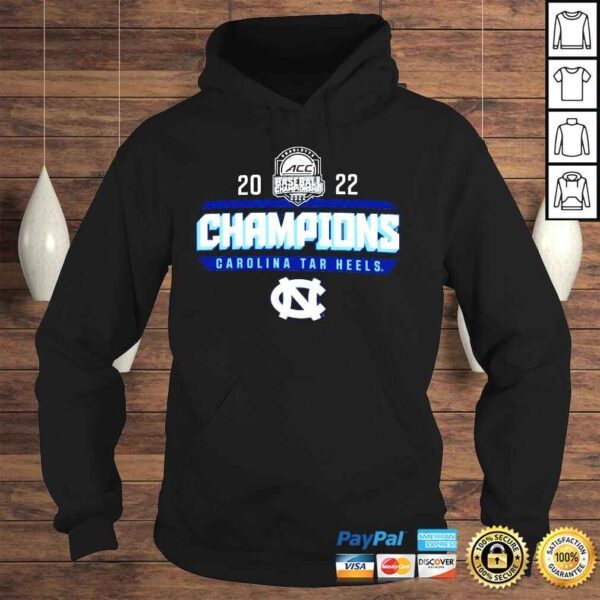 North Carolina Tar Heels 2022 ACC Baseball Conference Tournament Champions shirt - Image 4