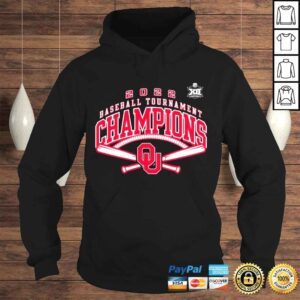 Hoodie Oklahoma Sooners 2022 Baseball Tournament Champions Championship shirt