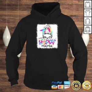 Hoodie One Hoppy Mama Bunny Easter Egg Tie Dye Messy Bun Shirt