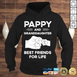 Hoodie Pappy and granddaughter best friends for life matching shirt