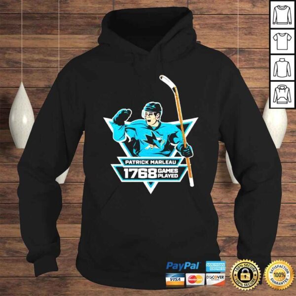 Patrick Marleau 1768 games played shirt - Image 4