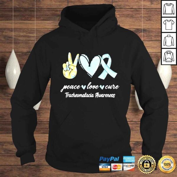 Peace love cure tracheomalacia awareness shirt - Image 4