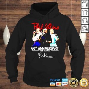 Hoodie Phil Collins 60th anniversary 1963 2023 signature shirt