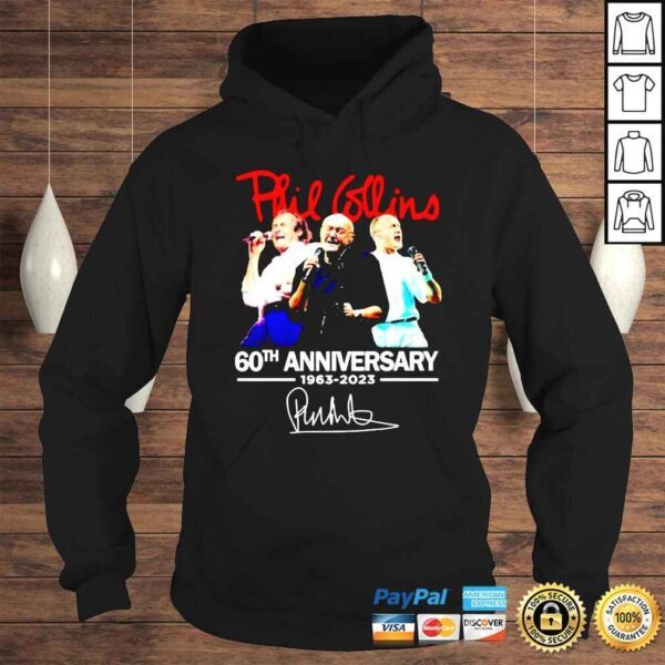 Phil Collins 60th anniversary 1963 2023 signature shirt - Image 4