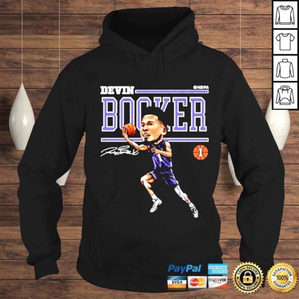 Phoenix Suns Devin Booker Cartoon T Shirt - Image 4