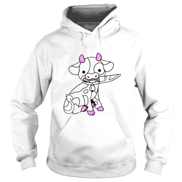 Pink Cow Knife Boyfriend shirt - Image 4