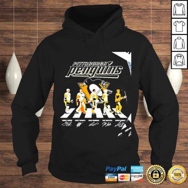 Pittsburgh Penguins Crosby De Smith Domingue Guentzel Lemieux signature Abbey Road 2022 shirt - Image 4