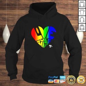 Hoodie Pride love over hate shirt